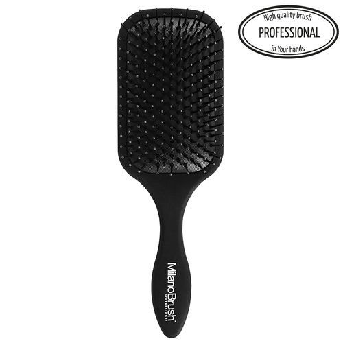 MilanoBrush | Classic Paddle Brush - Perfect for mid-length to long hair for gentle brushing This brush provides your hair with beautifying results. Use it for any brushing, detangling, blow drying, straightening at 4R Beauty