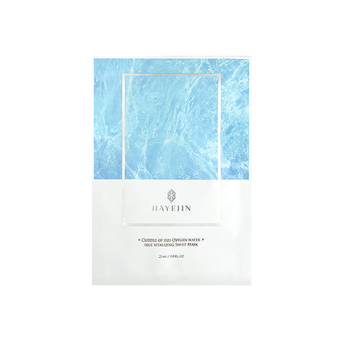 HAYEJIN | Cuddle of Jeju Oxygen Water Blue Vitalizing Sheet Mask - Resilience care mask contains pure Jeju oxygen water and Jeju seaweed complex for protection from harmful external aggressors
