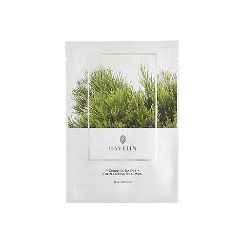 HAYEJIN | Cuddle of Tea Tree Green Calming Sheet Mask - A soothing care mask containing the pure green energy of Melaleuca Alternifolia (Tea Tree) Leaf Extract, tea tree essential oil 