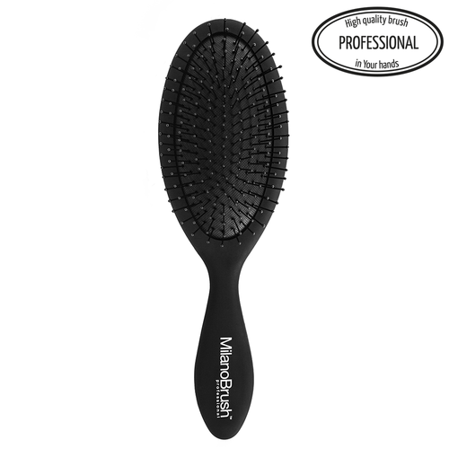 MILANOBRUSH | Oval Soft Brush -  Dedicated to keep your hair amazing all the time. This Oval Soft brush is for you to use for any brushing, detangling, blow drying your hair, and massaging your scalp