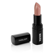 Load image into Gallery viewer, INGLOT X MAURA | Naughty Nudes Lipstick | Dream Queen - Incredible satin finish, smooth, moisturizing, long-lasting lipstick with high, nude pigmentation, perfect for all skin tones. 
