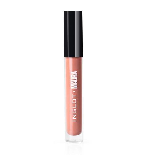 INGLOT X MAURA | Naughty Nudes Lipgloss | Peachy Keen -  High Gloss, stunning sparkling and filling effect. Optically enlarging, diamond dreamy finish at 4RBeauty