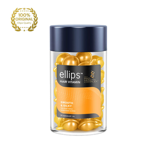 ELLIPS | Pro-Keratin Smooth and Silky Hair Vitamins Jar - Smooth & Silky.Ellips Hair vitamin with an enhanced formula, enriched with Pro-Keratin Complex to nourish your hair.
