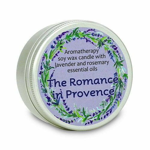 aromáma The Romance in Provence Soy Wax Candle - Aromatherapy soy wax candle The Romance in Provence With lavender and rosemary essential oils. Natural soy wax; 